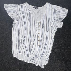 Button up striped shirt